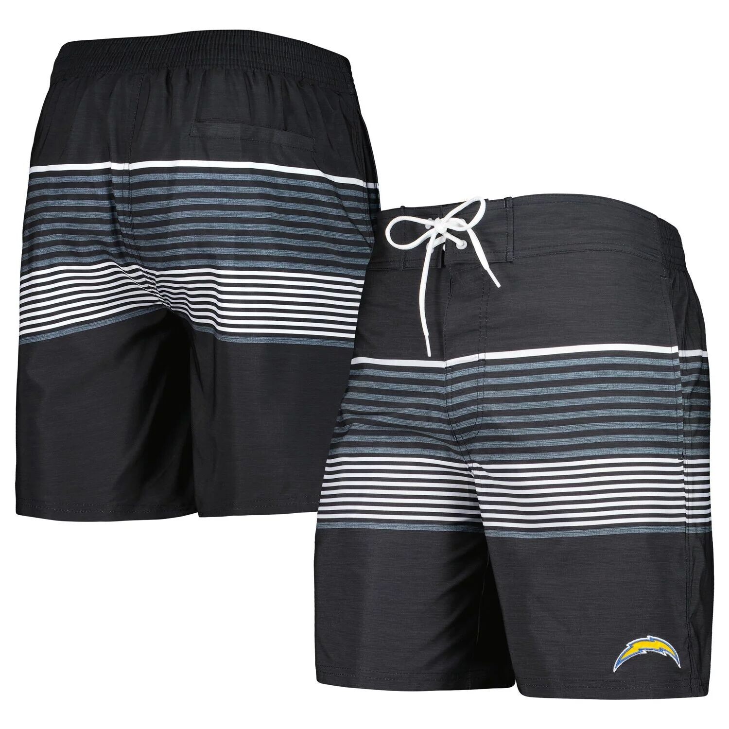 

Мужские спортивные шорты Carl Banks Black Los Angeles Chargers Coastline Volley Swim Shorts G-III