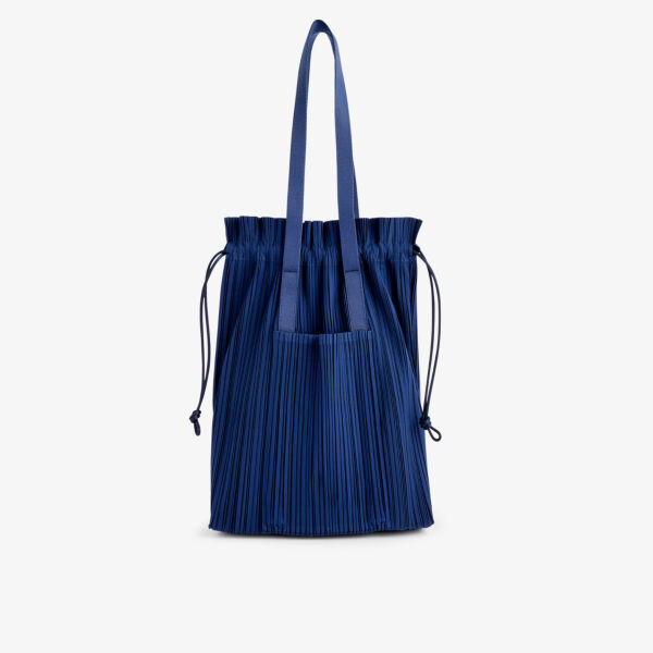 

Плетеная сумка-тоут со складками Pleats Please Issey Miyake, синий