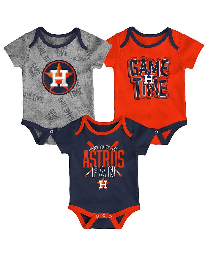 

Комплект боди из трех частей Game Time для новорожденных Houston Astros темно-синего, оранжевого, серого цвета Outerstuff, мультиколор, Синий