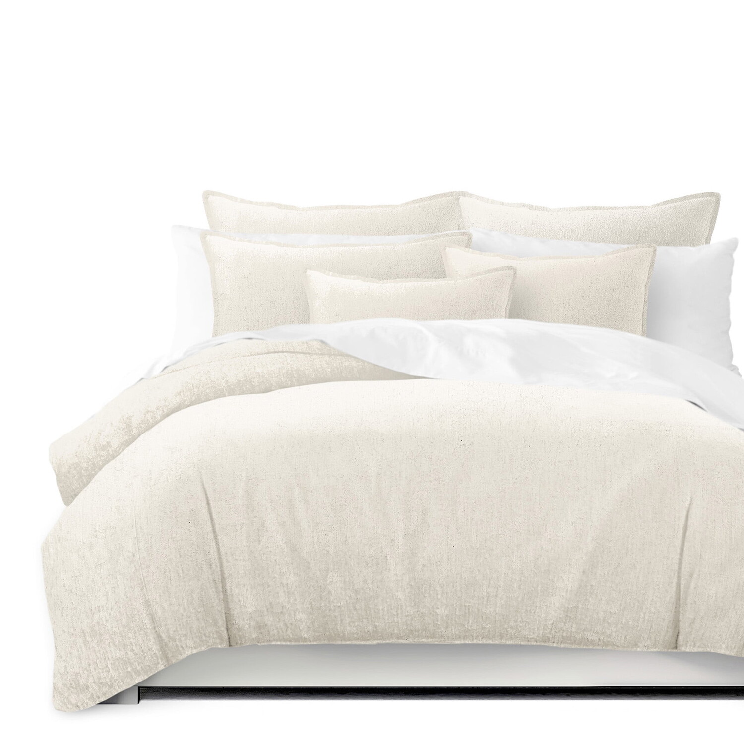 

Комплект постельного белья Juno Velvet Ivory Twin 6ix Tailors Fine Linens, белый / кремовый