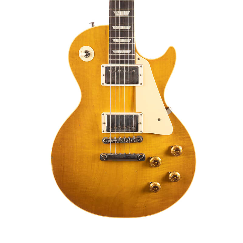 

Электрогитара Gibson Custom 1958 Les Paul Standard Reissue Murphy Lab Light Aged - Lemon Burst