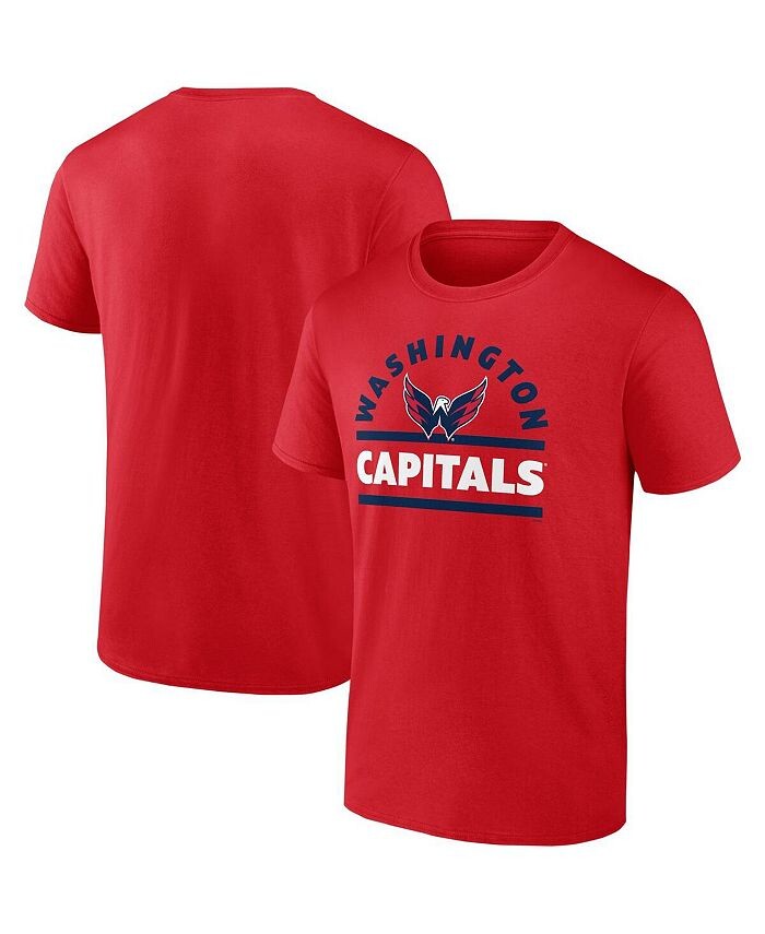 

Мужская красная футболка с логотипом Washington Capitals Goaltender Combo Fanatics, красный