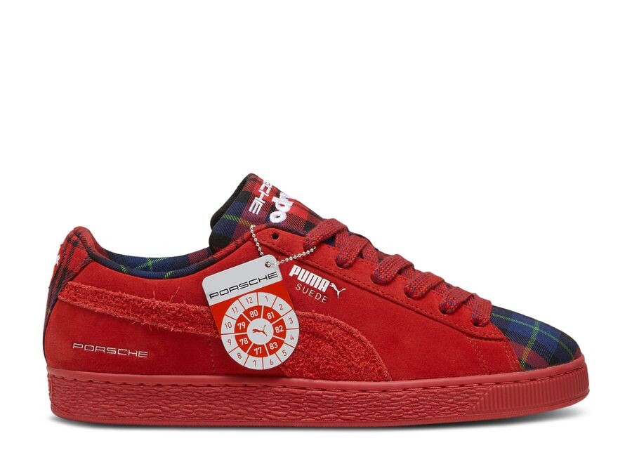 

Кроссовки Puma Porsche Legacy X Suede Classic, цвет Tartan Redmazing