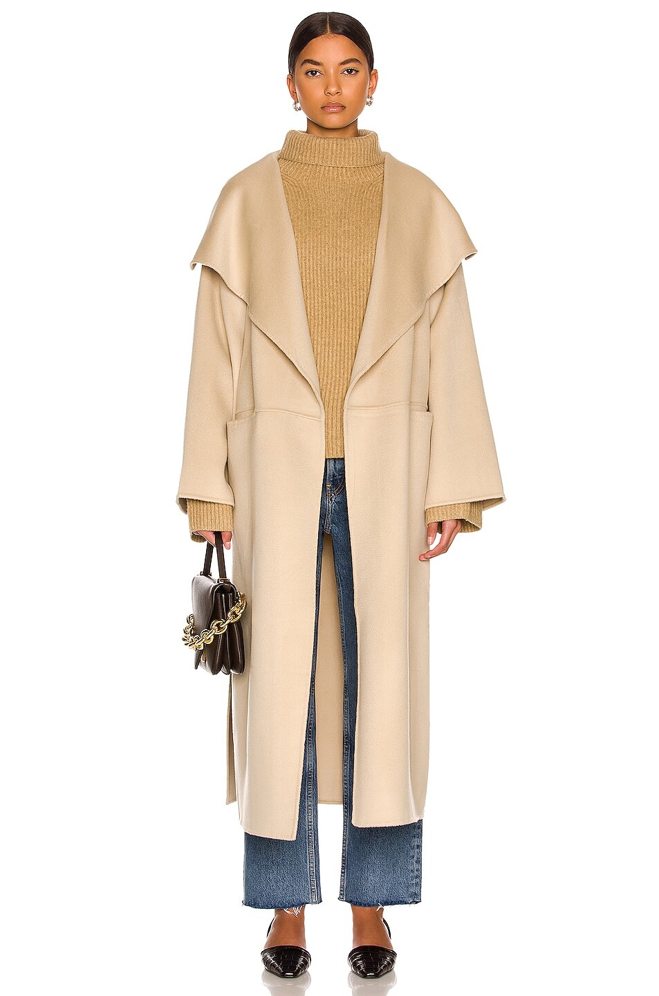 

Пальто Toteme Signature Wool Cashmere, цвет Eggnog