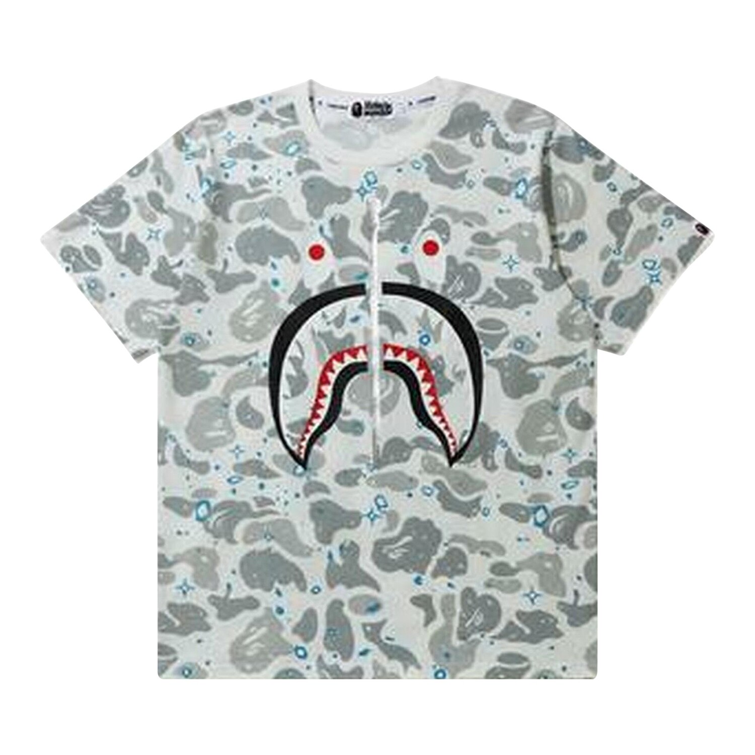 Футболка BAPE Space Camo Shark, Белая