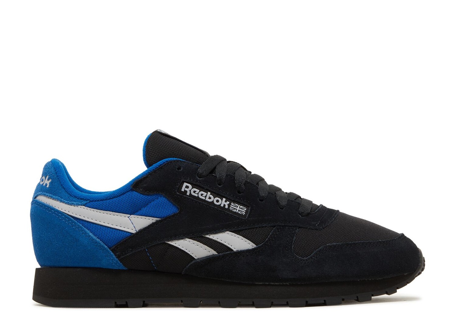 

Кроссовки Reebok Classic Leather 'Black Vector Blue', черный