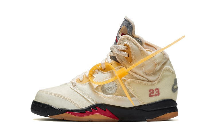 

Off-White x Air Jordan 5 Sail SP (BP) Белый