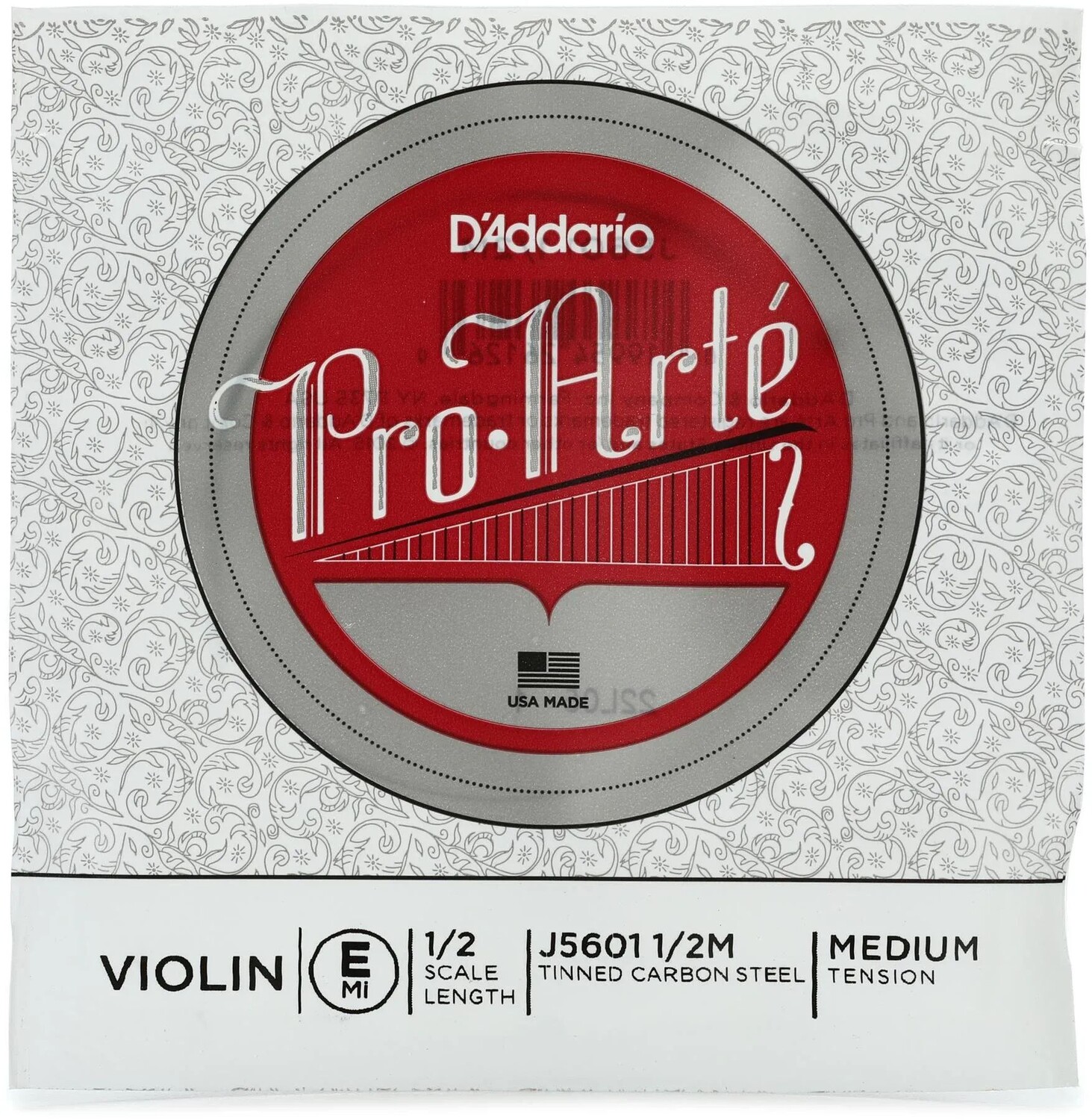 

D'Addario J5601 Pro-Arte Струна E для скрипки - размер 1/2, среднее натяжение