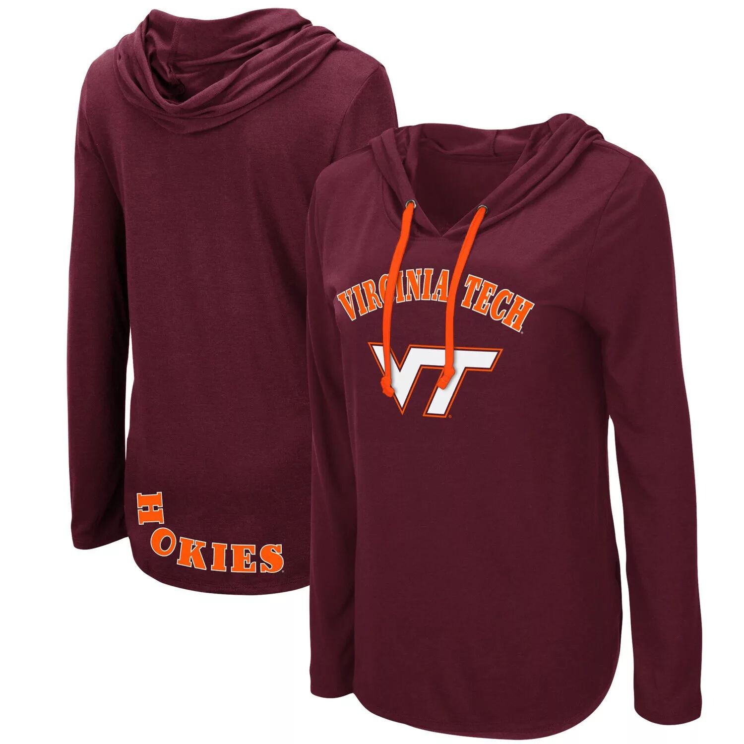 

Женская худи Colosseum Maroon Virginia Tech Hokies My Lover, футболка с длинными рукавами Colosseum