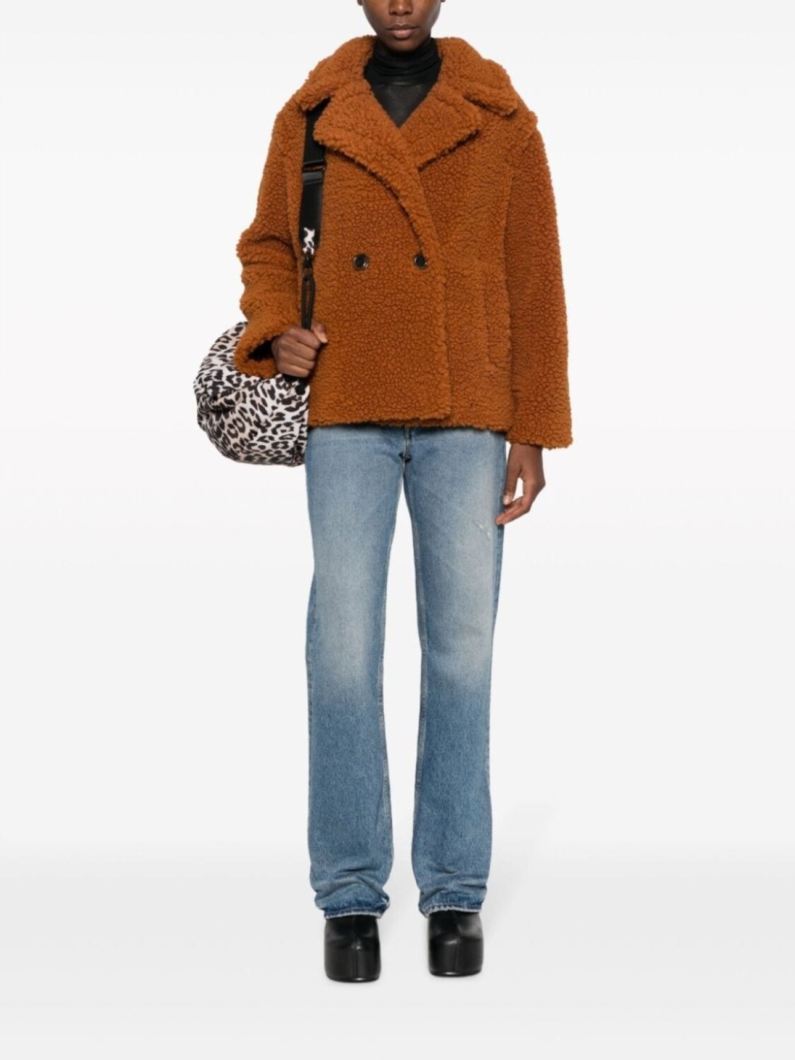 

UGG короткое пальто Gertrude, коричневый