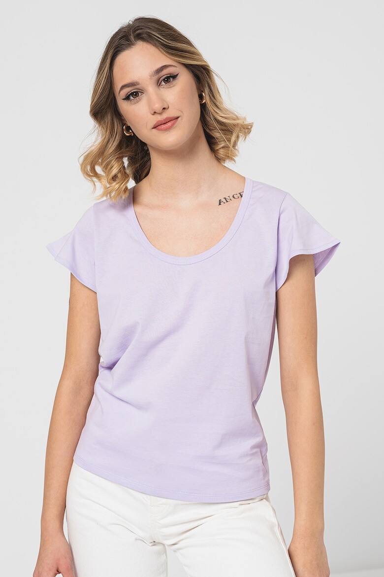 

Футболка с овальным вырезом United Colors Of Benetton, фиолетовый