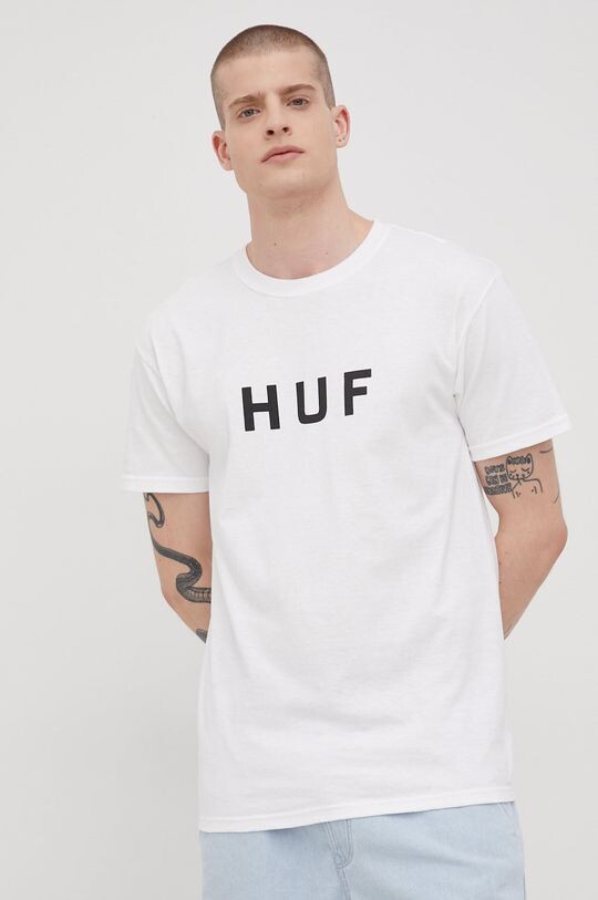 

Хлопковая футболка Huf, белый
