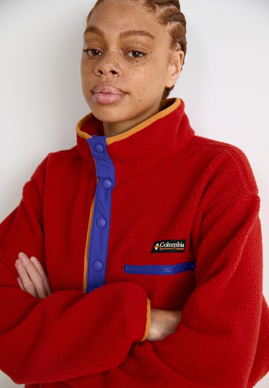 

Флисовый свитер HELVETIA™ CROPPED HALF SNAP Columbia, красный