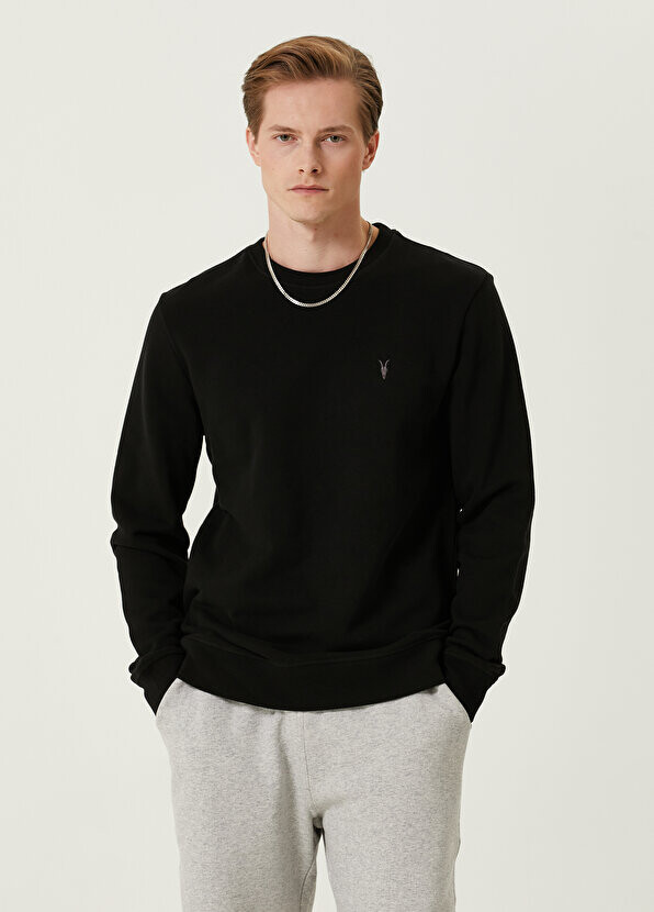 

Черный свитшот с логотипом AllSaints