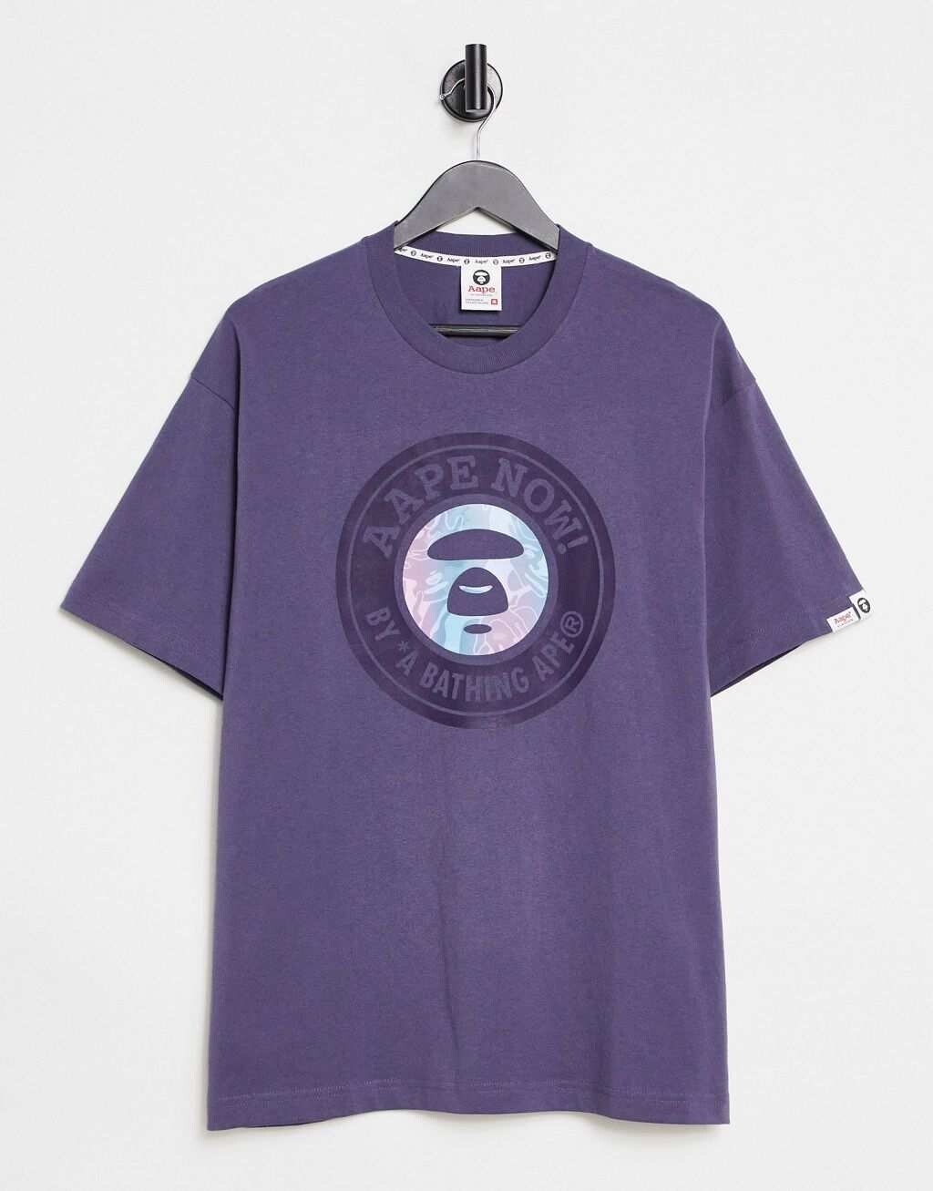 

Серая переливающаяся футболка Aape By A Bathing Ape Starbuck, Серый