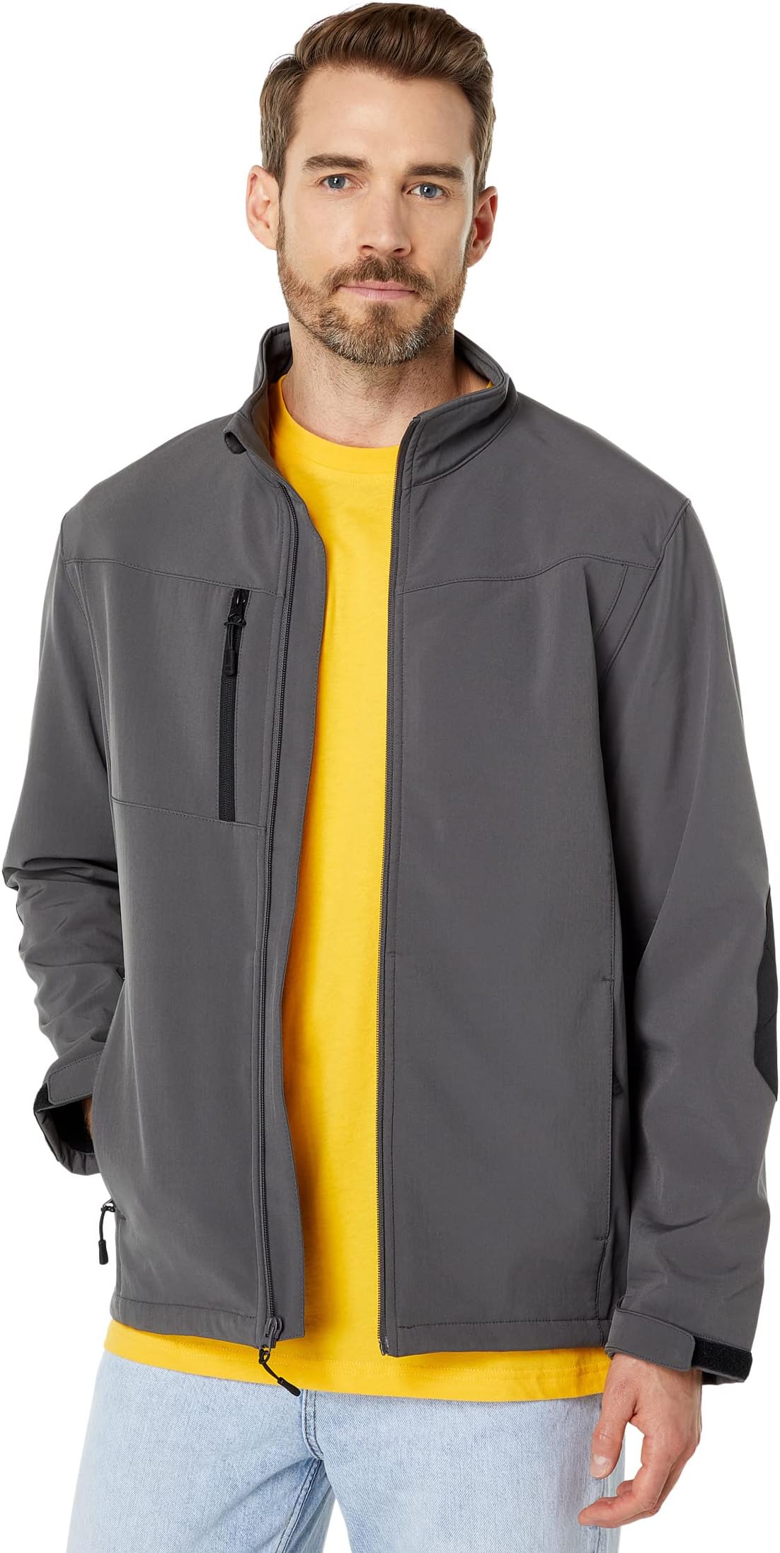 Куртка Grid Fleece Bonded Softshell Jacket Caterpillar, цвет Magnet