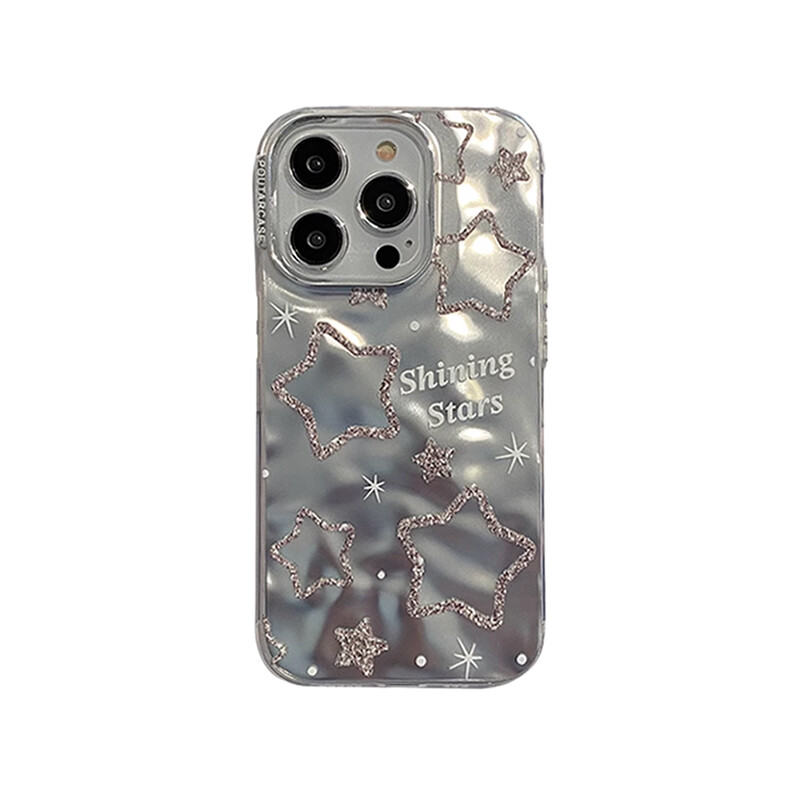 

Чехол для телефона Taowantong Tao Wantong, Galvanized silver - glitter English stars