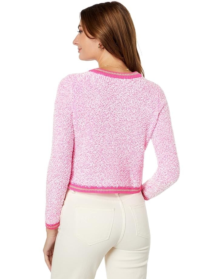 

Свитер Lilly Pulitzer Kemsley Cardigan, цвет Pink Isle Textured Marl