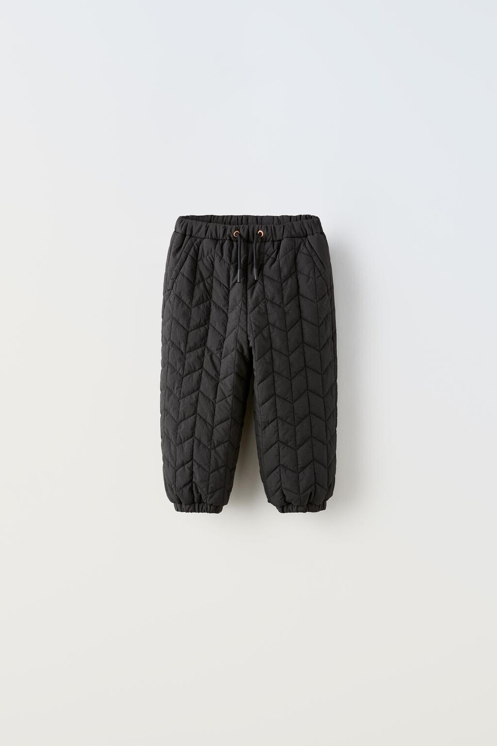 

Водоотталкивающие стеганые брюки apres ski ZARA, черный