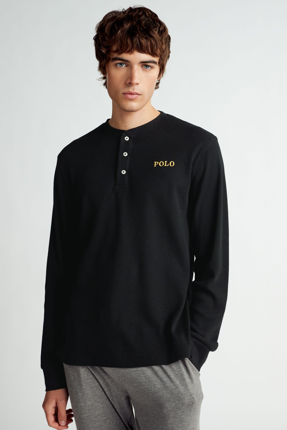 

Вафельный верх Polo Ralph Lauren, синий