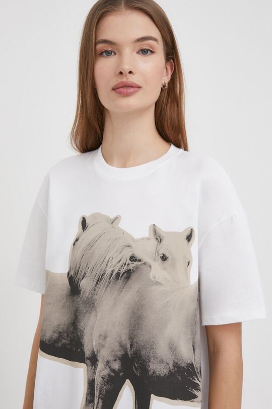 

Хлопковая футболка United Colors of Benetton, белый