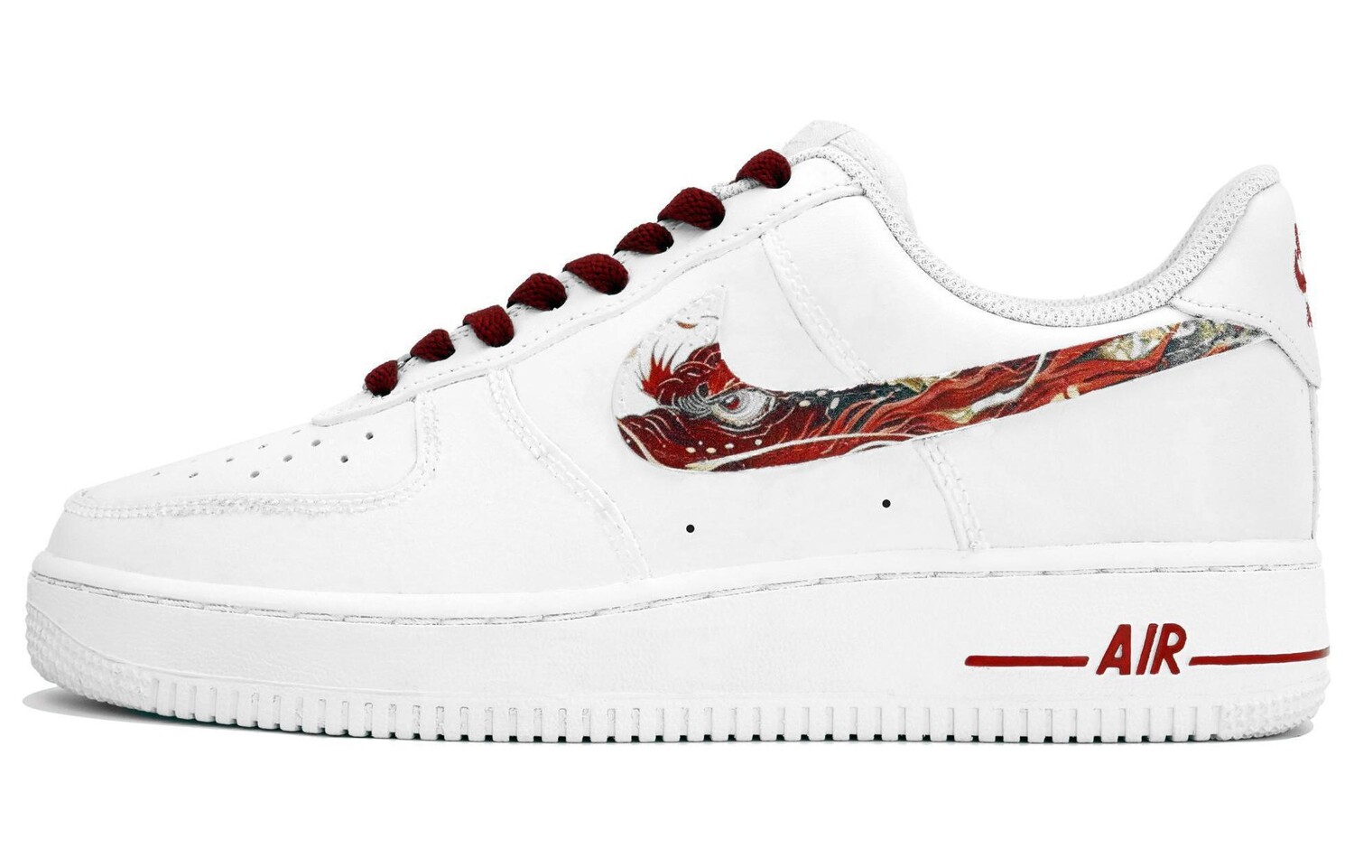 

Кроссовки Nike Air Force 1 Skateboarding Shoes Women's Low-top Red, белый