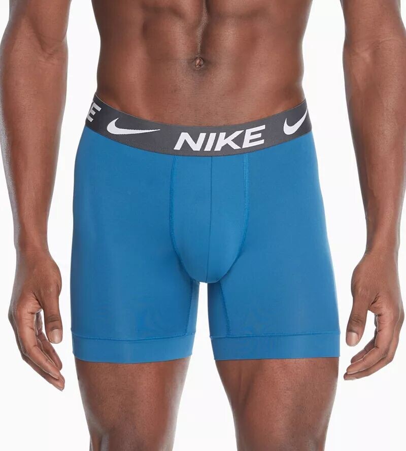 

Мужские трусы-боксеры Nike Dri-FIT Essential Micro — набор из 3 штук, синий