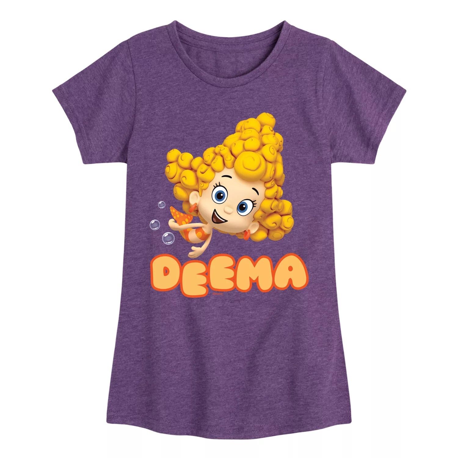 

Футболка с рисунком Bubble Guppies Deema для девочек 7–16 лет Licensed Character, фиолетовый