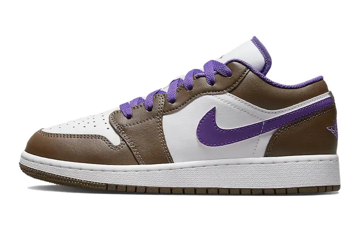 

Jordan 1 Low Purple Мокко (GS)