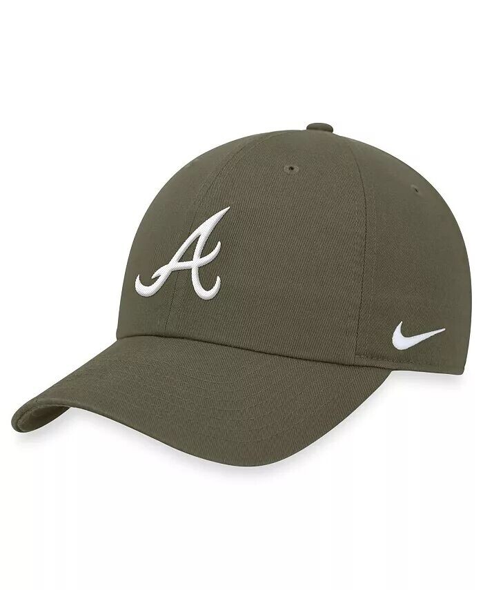 

Мужская оливковая регулируемая шляпа Atlanta Braves Club Nike, зеленый