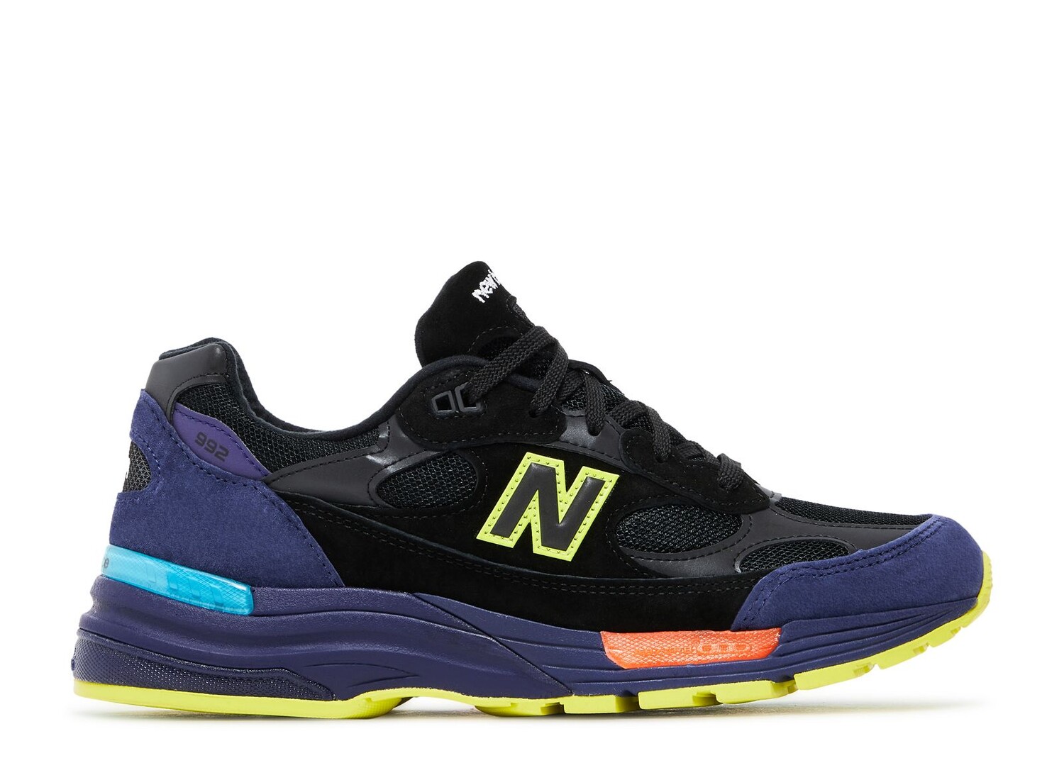

Кроссовки New Balance 992 Made In Usa 'Black Purple', черный