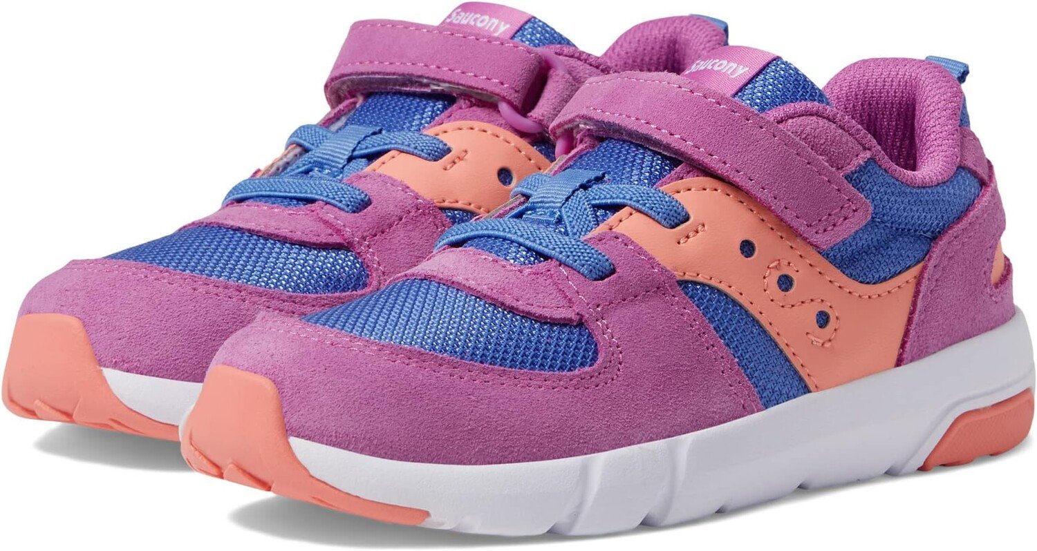 

Кроссовки Originals Jazz Lite 2.0 Saucony Kids, цвет Purple/Periwinkle/Coral