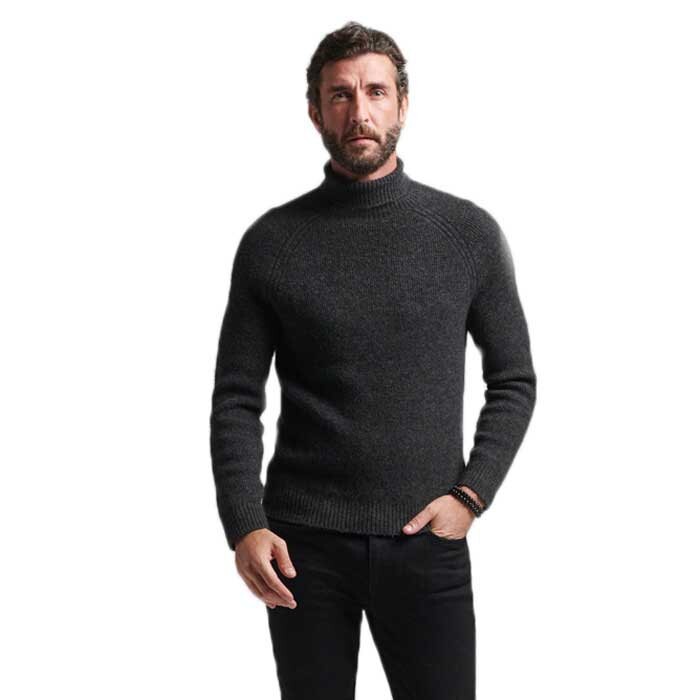 

Свитер Superdry Studios Chunky Roll Neck, черный