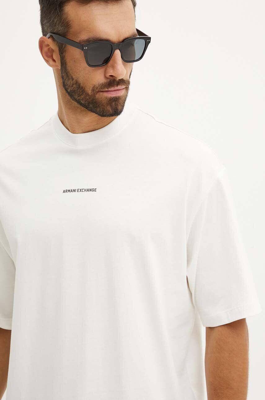 

Хлопковая футболка Armani Exchange, белый