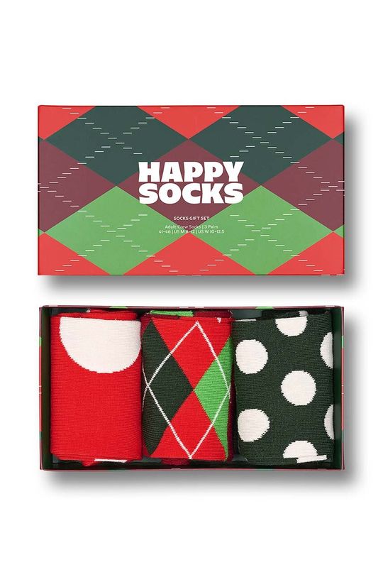 Комплект из 3 носков Holiday Classics Happy Socks, мультиколор