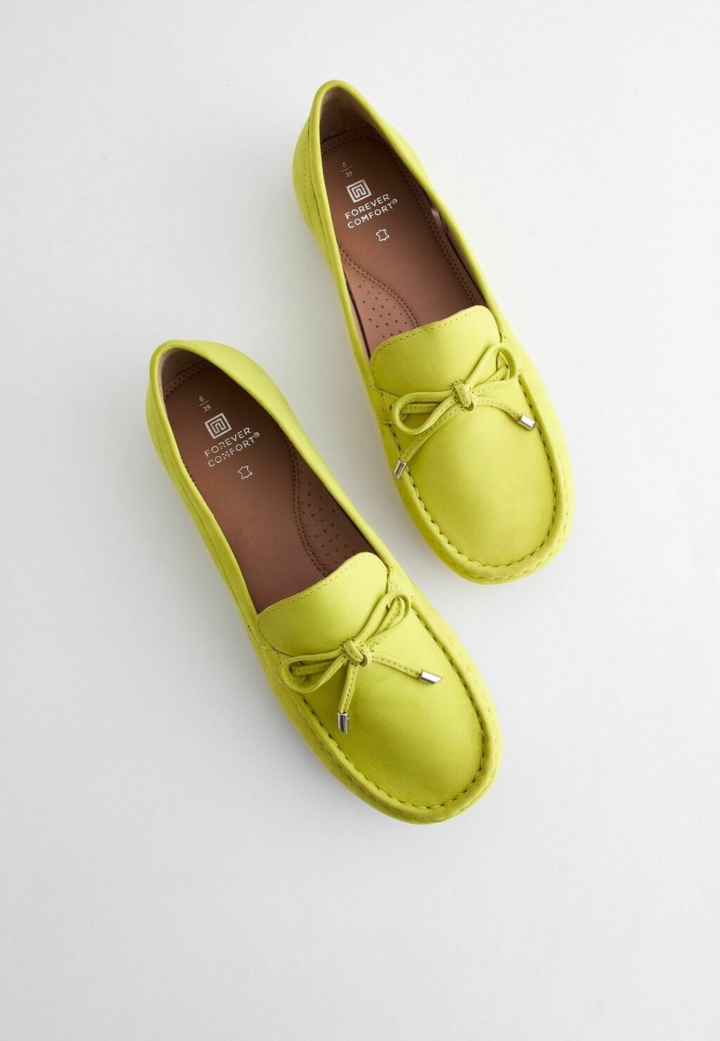 

Лоферы Forever Comfort Bow Driver Regular Fit Next, салатовый лайм