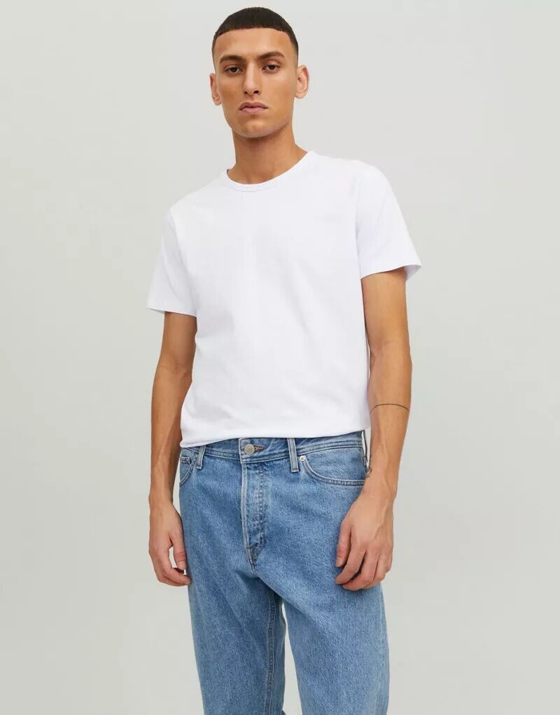 

Белая базовая футболка Jack & Jones