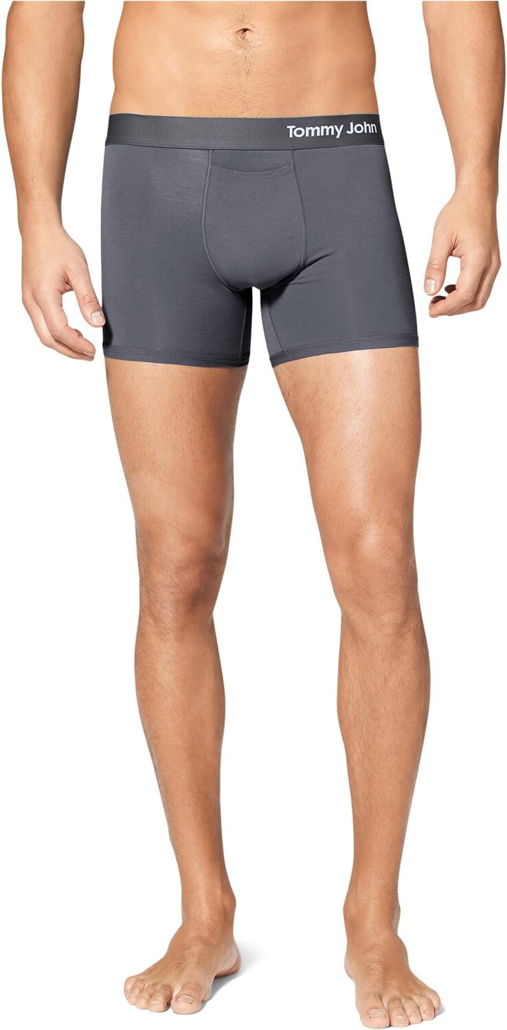 

Трусы Cool Cotton Trunks 4" Tommy John, цвет Iron Grey