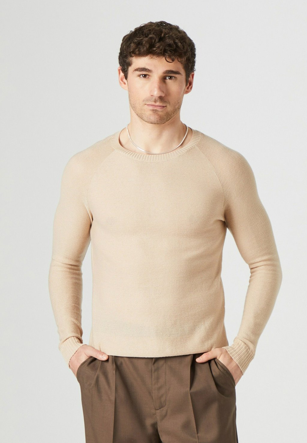 Вязаный свитер LUCA Guido Maria Kretschmer Collection, цвет beige