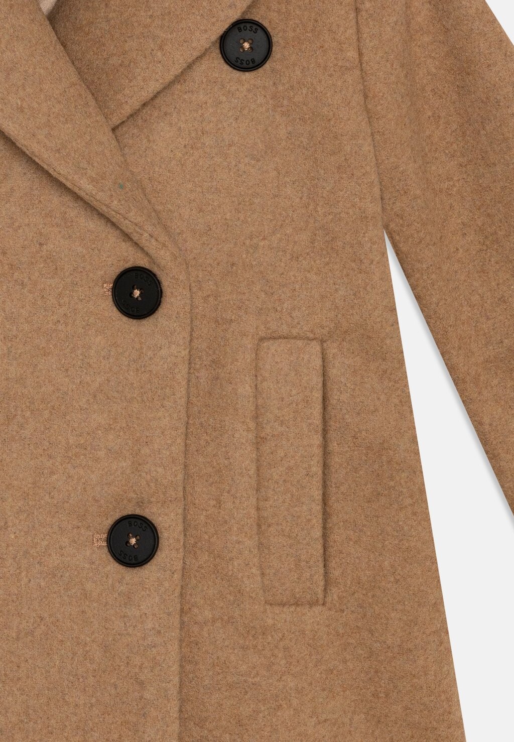 

Зимнее пальто COAT BOSS Kidswear, бежевый