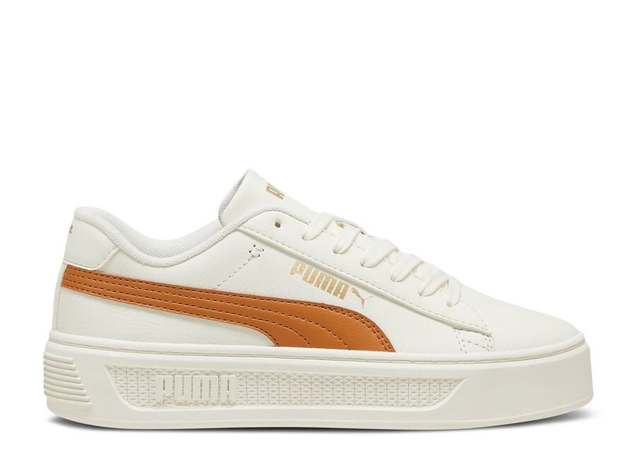 

Кроссовки Puma Wmns Smash Platform V3, цвет Warm White Caramel Latte Gold