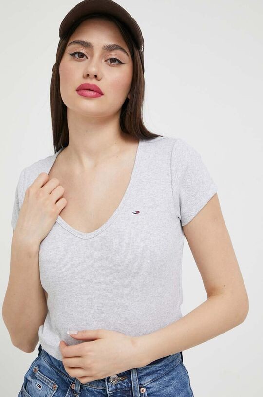 

Футболка Томми Джинс Tommy Jeans, серый