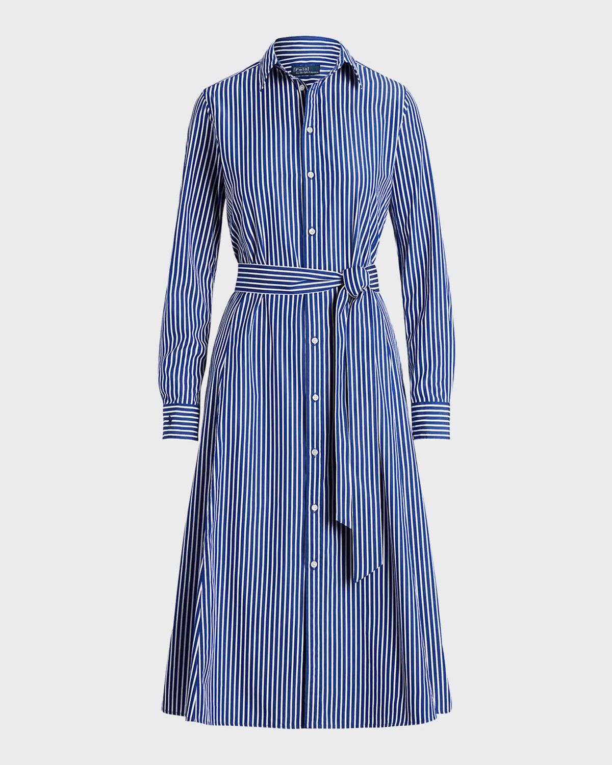 

Платье-рубашка в полоску с поясом Polo Ralph Lauren, цвет 1073B Bright Navy White