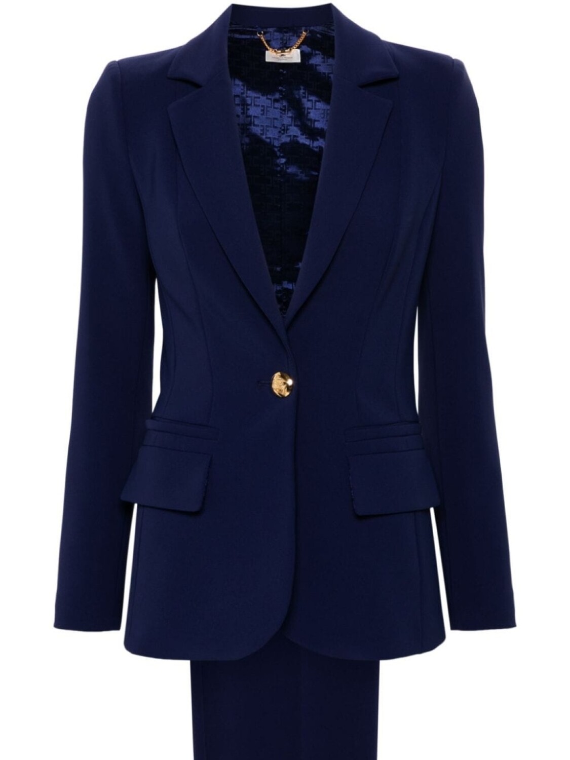 

Elisabetta Franchi креповый костюм, синий