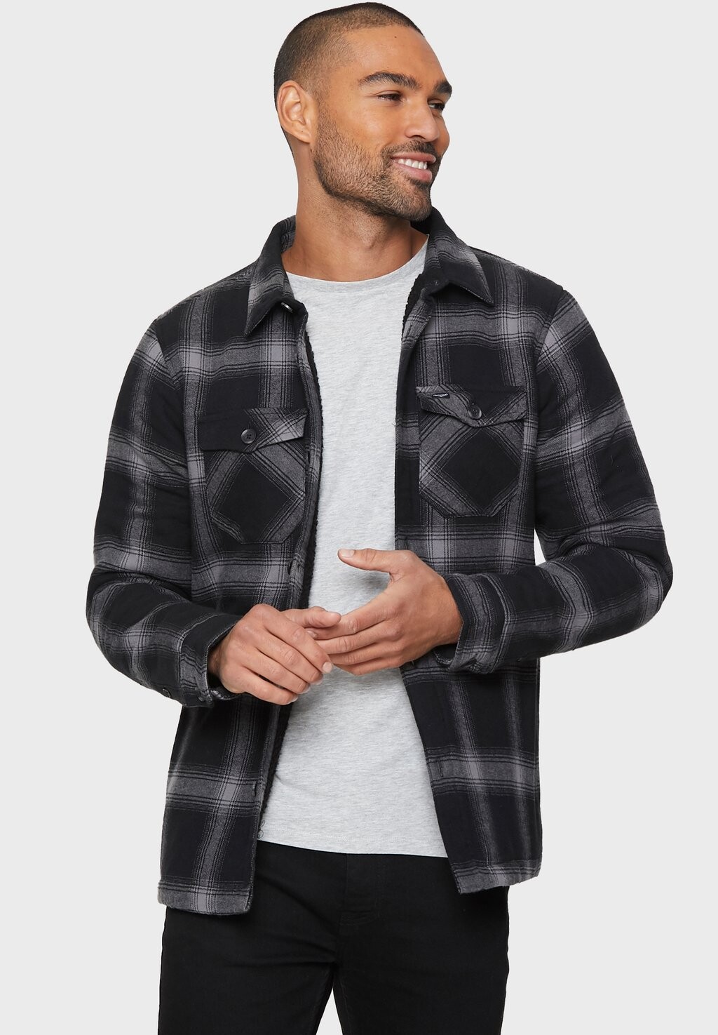

Рубашка CARO FRANCE Threadbare, цвет black check