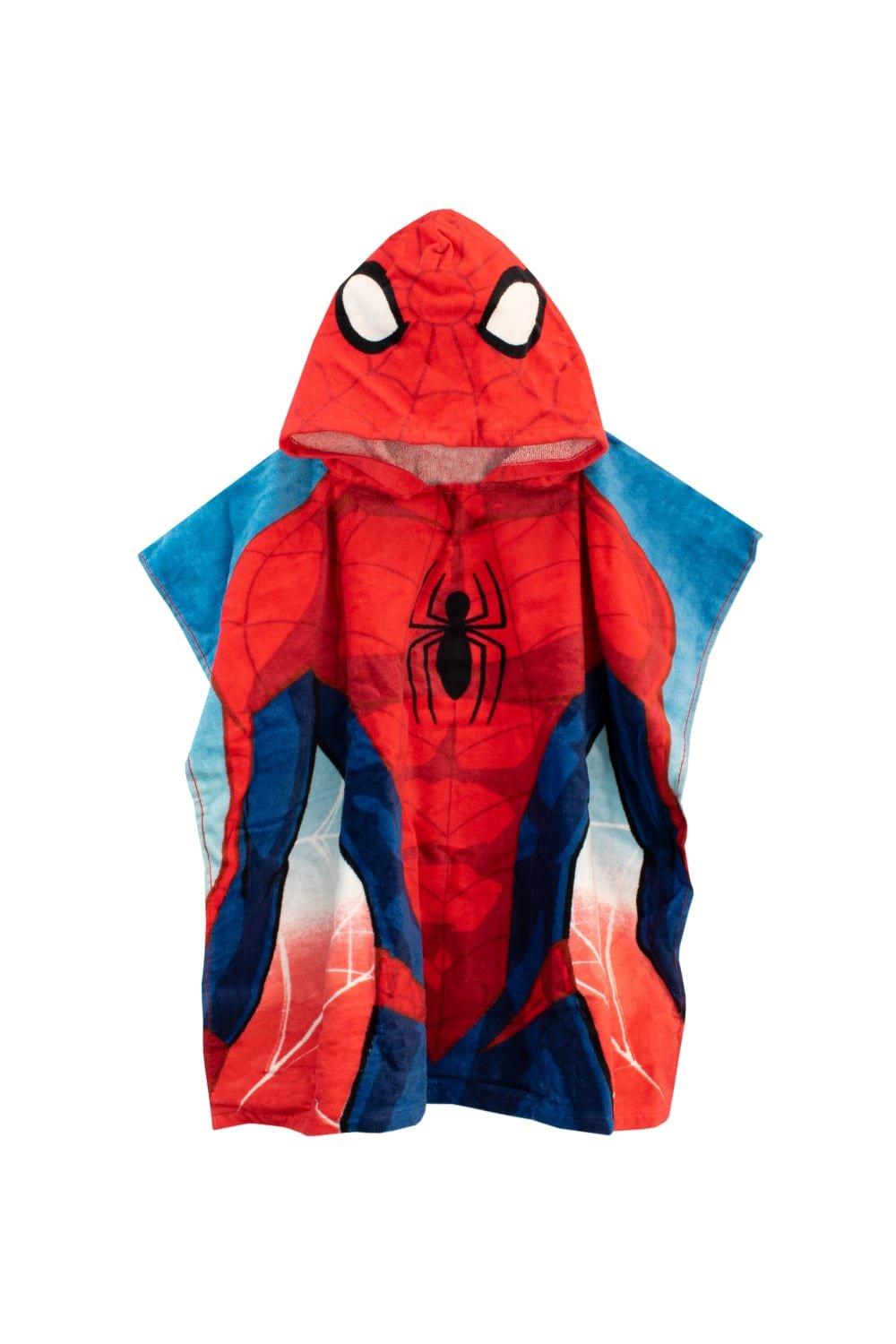 Полотенце-пончо с капюшоном «Человек-паук» Marvel, красный фото