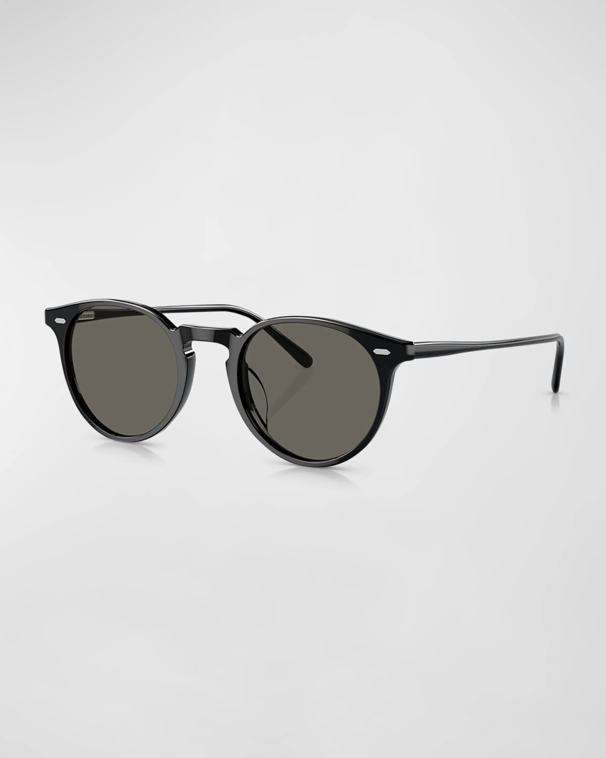 

Круглые солнцезащитные очки из ацетата Oliver Peoples, цвет Black