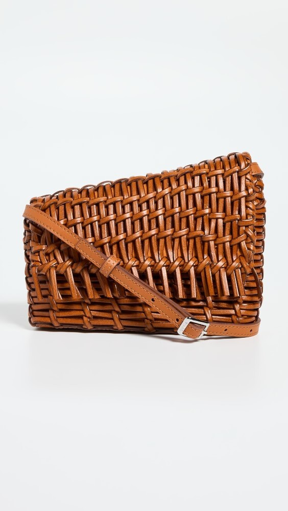 

Сумка-кроссбоди STAUD Acute Woven, загар