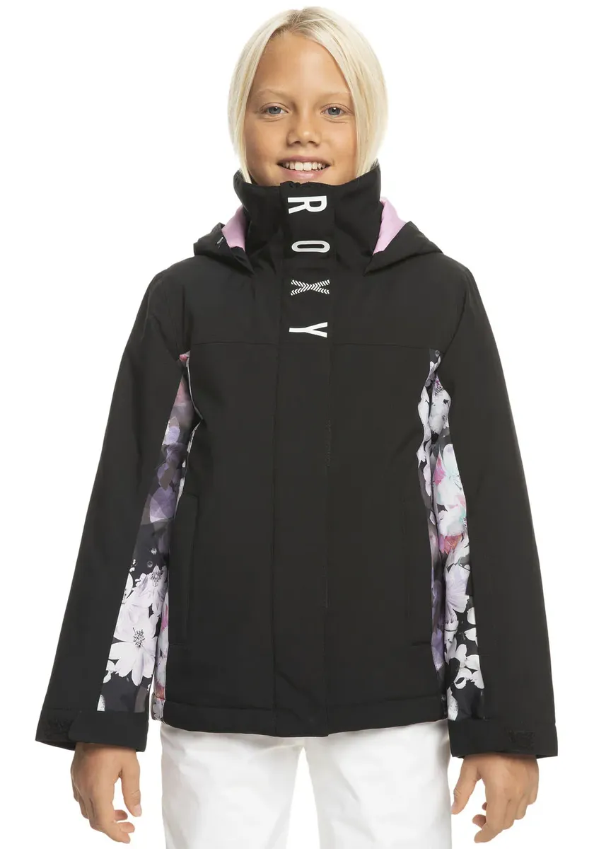 

Лыжная куртка Roxy "GALAXY GIRL JK SNJT KVJ1 - для детей", с капюшоном, черный