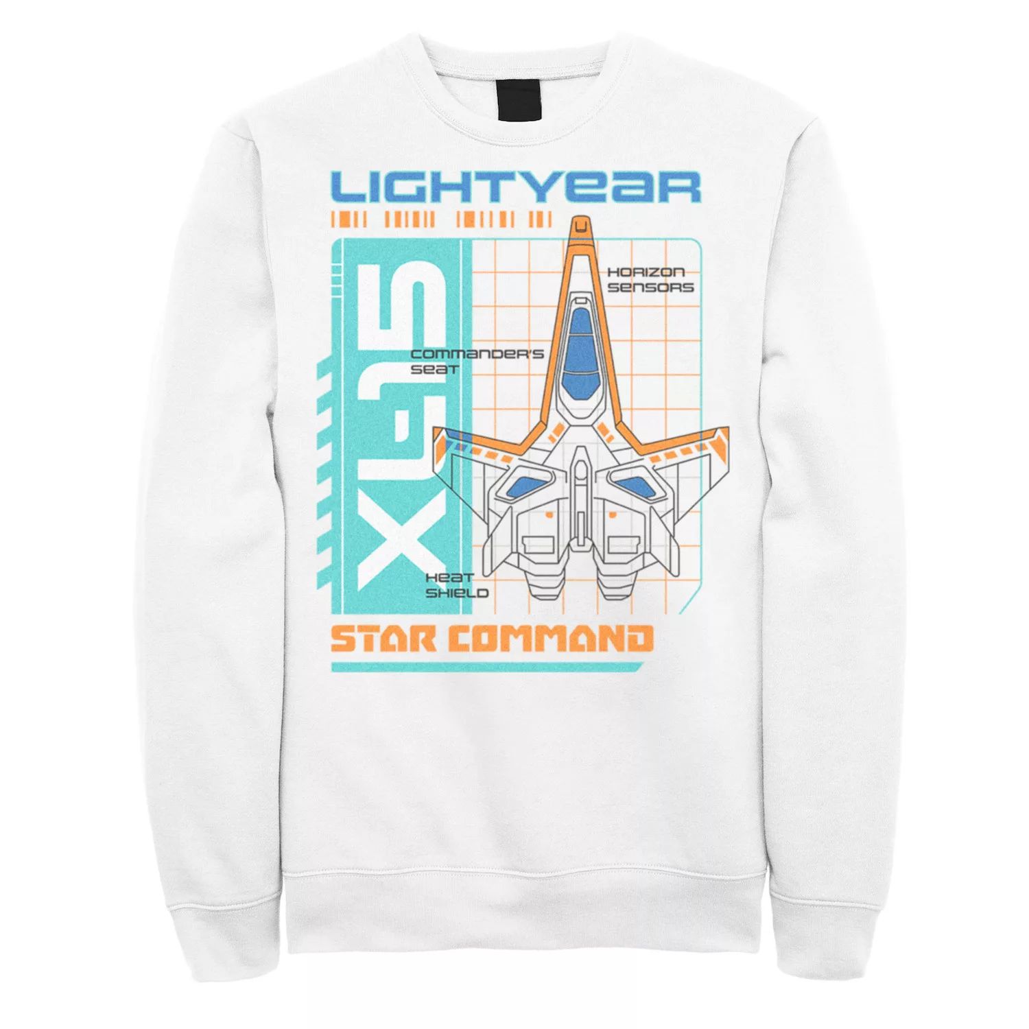 Мужской свитшот Disney/Pixar Lightyear Star Command Spaceship XL-15 Licensed Character lego 76832 xl 15 spaceship